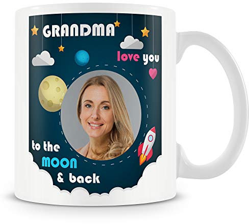 Grandma Photo Mug Gift - Grandma Love You to The Moon and Back Cup
