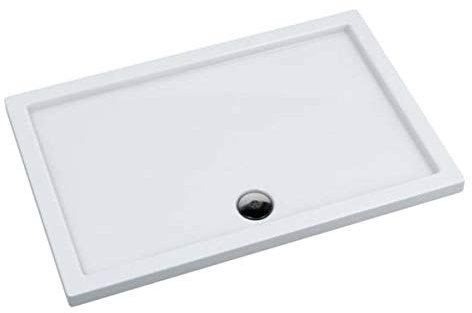 Plato de ducha de acrílico cuadrado rectangular plano Senta (70 x 120 x 5)