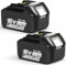 Rocivic - Replacement for Makita 18V 5.0Ah Battery 2 Packs Compatible with Makita BL1820B BL1830B BL1840B BL1850B BL1860B 18V Cordless Power Tools with LED Indicator