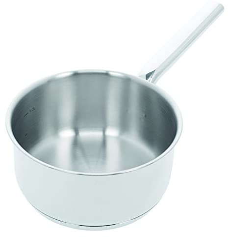 Demeyere poêlon inox Classico 3 – Poêlon inox pour tous types de cuisinières dont induction – Poêlon induction avec base en aluminium – 10 ans de garantie - Ø 16 cm
