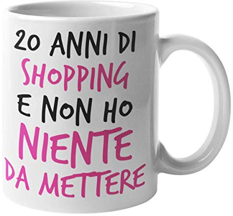 CHEMAGLIETTE! Tazza Stampata Divertente Idea Regalo Mug Simpatica Con Stampa 200 Anni Shopping