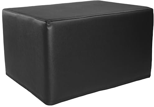 ATC Handels GmbH Stufen-Lagerungskissen mit Kunstlederbezug in 5 Maße: 50x40x30 cm - Bandscheibenhocker, Sitzhocker, Sitzwürfel, Kunstleder, Lendenstütze (schwarz)