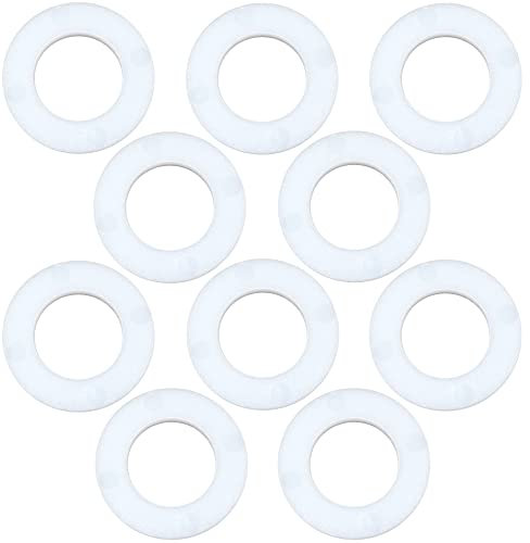 AERZERIX - C48568 - Lot de 10 Rondelles plates en polyamide/PA/nylon M16 Ø extérieur 30mm épaisseur 3mm - DIN 125