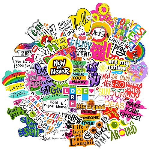 Aufkleber Inspirierende für Frauen Teenager motivierende Aufkleber für Wasserflaschen Aufkleber Laptop Motivationsaufkleber wasserfest positive Aufkleberpakete