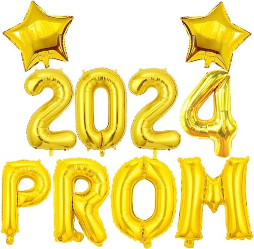 Dusenly Abschlussball 2022 Luftballons Banner Gold Stern Folienballons Hintergrund für Klasse von 2022 Abschlussfeier Dekorationen