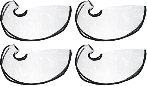 Beaupretty 4 Stück Shampoo-Trichter Waschtablett Für Waschbecken Zu Hause Farbstoff-Waschwerkzeug Ölschürze Farbshampoo Klarer Trichter Salonschürze Kittel Aufrechter Pferdeschwanz