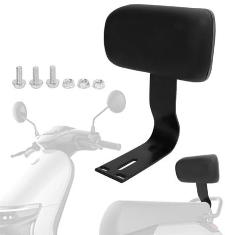 Respaldo De eBike, Respaldo De Pasajero Trasero De Cuero Universal Con Soporte De Metal Para eBikes Y Otras Bicicletas