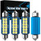 Xnourney 42mm LED Bombilla,1,63 C5W bombillas LED CanBus 12v 24v,578 211-1 211-2,Festón Lámpara Superbrillantes Luces Led Coche Interior,Lámpara de Mapa de Cúpula,Matrículas Bombilla,4pcs