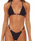 TTPSRY Donna Costume da Bagno Triangolo Bikini Due Pezzi Costumi da Bagno Reggiseno Spiaggia Thong Imbottito Beachwear (Nero/M)