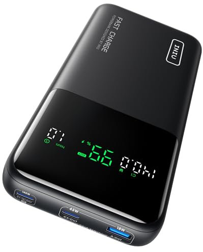 INIU 140W 25000mAh Portable Charger for Laptop & Phone, Mini Power Bank with PD QC Fast Charging (USB-C in/Out) - High Capacity Electronics Battery Pack for iPad, Samsung, Travel, Camping