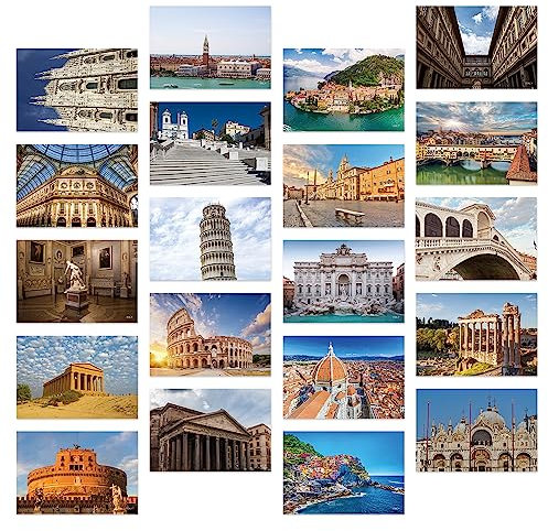 Dear Mapper Italienische Vintage-Postkarten-Set, 20 Stück/Set, Postkarten aus der ganzen Welt, Grußkarten für Geschäftswelt, Reisen, Postkarte für Versand, Dekoration, Geschenk