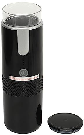 Kleine Kaffeemaschine, Automatische Einzelportionskaffeemaschine, Kabellose Wiederaufladbare Handkaffeemaschine Vom Typ C mit 1200-mAh-Akku für Reisen und Camping
