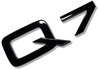 MCK Auto - Q7 Schwarz glänzend vorne hinten Kotflügel schwarz Badge Logo Stiefel Emblem Aufkleber Tuning