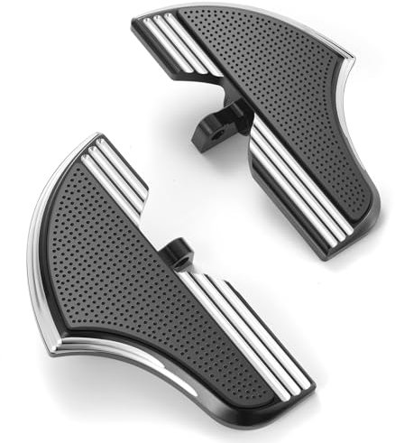 Pour Harley Davidson Floorboards Touring Street Road Glide Passenger Defiance Floorboards Moto (Edge Cut, Passager)