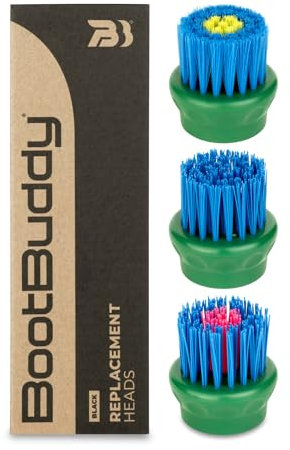 Boot Buddy 3er-Pack Ersatzköpfe – austauschbares Schuhbürsten-Set für Schuhpflege und einfache Schuhreinigung