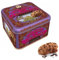 La Mère Poulard® | Biscotti Burro Salato Cioccolato | Lattina Biscotti Francesi Burro | Frollini Burro Scaglie Cioccolato - 200 Gr | Latta Regalo Biscotti Decori Viola