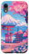 iPhone XR Anime Lofi Japanese Landscape Mount Fuji Torii Gate Case