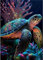Yiminu.DS Diamond Painting Erwachsene Kinder, 5D Schildkröte Tiere Diamont Painting Bilder Diamant Painting Bastelset Basteln Mädchen, 30CM X 40CM