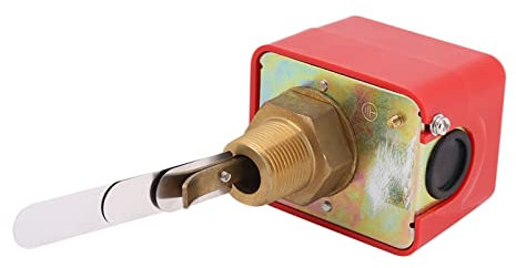 Automatischer Durchflussschalter für Wasseraufbereitungssystem, Einstellbare Ölsensorsteuerung SPDT R3/4 Flüssigkeitsschalter 15 A 250 V IP54 HFS-20, Gewinde R3/4 mit 3 Paddeln
