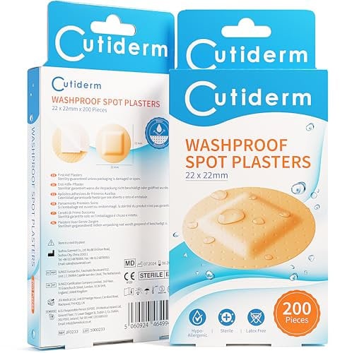 Cutiderm Small Round Spot Plasters 22 x 22mm 200 Plasters Per Box