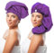 The OG Shower Cap - Purple large shower cap for Long Hair, Braids, Dreadlocks and Hair Extensions - Waterproof, Washable, Reusable Hair Accessories for Women, Men, and Teens - The Original Braid Tree