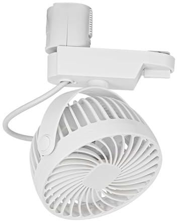 FSLiving Ventilatore da tavolo silenzioso per sistema binario, diametro 11 cm, ventilatore silenzioso per growbox, casa in camera da letto, ventilatore a soffitto silenzioso, bianco [classe energetica