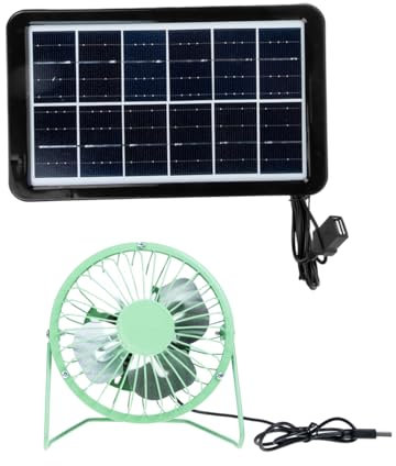 Toddmomy 3 Ensembles Ventilateur Solaire Circulateur D'air Ventilateur De Climatisation Ventilateurs De Brume Portables Ventilateur De Bureau Portatif Glacières Portables Voiture Fer Forgé