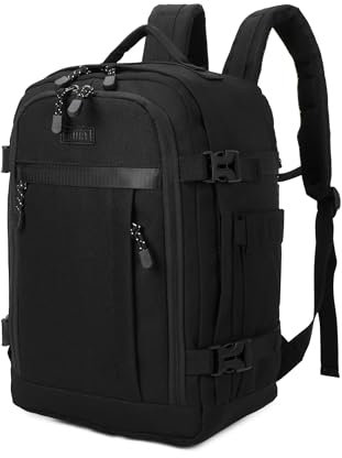 BRIJAY Ryanair-Easyjet Cabin 40 x 20 x 25 cm (20 L) | Zaino gives air travel | Borsa da Cabina Zaino per Uomo e Donna da Lavoro Lavoro Viaggio e Trekking Scuola (NERE)