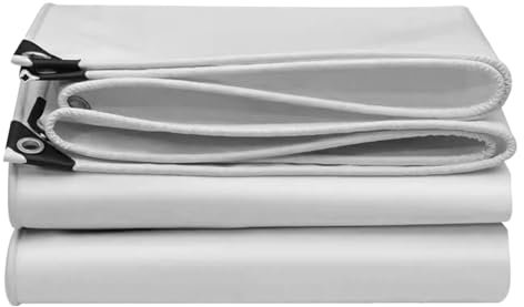Bâche polyvalente durable en PVC robuste avec œillets métalliques pour abris de jardin, toit, tentes, bateaux, terrasses, camping-cars, piscines/camping (2 x 2 m)