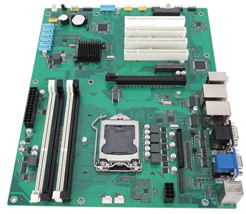 Elprico B85A02 Industrial Motherboard, ATX Mainboard mit LGA 1150 Sockel für CPU der 4. Generation, DDR3, PCIe 3.0, 2X PCI, COM LPT Ports