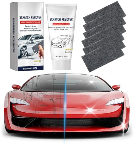 nano sparkle tuch auto kratzer original, autopolitur kratzer entfernen, car scratch remover, 6-teiliges Mehrzweck-Nano-Magic-Tuch zur einfachen Reparatur kleiner Kratzer und Wasserflecken. (1)
