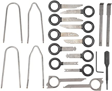 Starrypxl Radio Removal Tool Kit 20PCS Universal Stereo CD Player Key Ergonomic Steel Design Cars Trucks