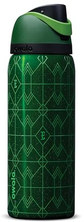 Owala Wicked FreeSip Insulated Stainless Steel Water Bottle with Straw for Sports & Travel, BPA Free Sports Water Bottle, 945ml, Elphaba (Green)