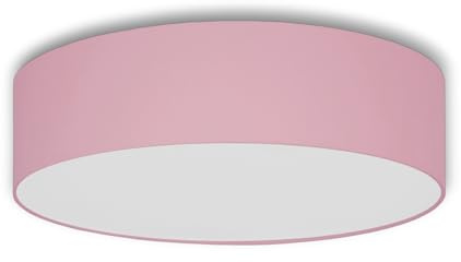 youngDECO Plafoniera Soffitto Ø38 cm - Plafoniere da Soffitto 2xE27 - Paralume Lampadario Soffitto in Tessuto - Lampadari Camera da Letto, Soggiorno e Bambini Cameretta