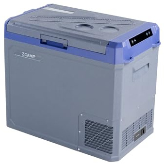 zcamp GE50, 45.3L Portable car refrigerator, Fast cooling with compressor -20℃ to 20℃，car fridge freezer 12v 240v, suitable for home, camping and truck
