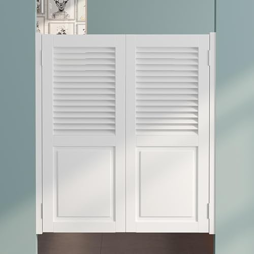 Massivholz Schwingtüren Saloontür Café-Tür Mit Automatisch Breite 70cm-150cm Für Flur Küche Bar Cafés Pub, Eingang, Benutzerdefinierte Stile(Brown)