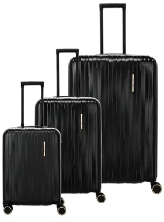Travelite Koffer Set Barbara Novelty, 3-teilig S M L, Hartschalenkoffer aus Polycarbonat mit TSA-Schloss, Handgepäck & Reisekoffer Set für Urlaub und Flugreisen