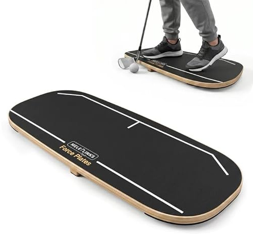 Golf Balance Board,Golf Trainingshilfe für Indoor Training Balance Board zur Gewichtsverlagerung,Golf Schwungtrainer & Geschwindigkeitstrainer, Kraft & Rhythmus beim Chippen & Schlagen