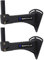 Rockville RPW20 Pair Adjustable Wall Mount Brackets for PA Speakers, 110 lbs Load, 55 Degree Horizontal & 45 Degree Vertical Angle, 13 Wall Offset, Heavy-Duty Steel for Pro Audio & Home Theater