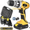 Bakaji Power Tools Trapano Avvitatore a Batteria al LITIO in Valigetta 20V Cordless Doppia Velocità con LED Light Work, Mandrino Autoserrante, Impugnatura Ergonomica, con batteria Litio