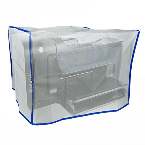 PRIMEMATIK AC10-VCES - Funda Protectora de Polvo Cubierta para Impresora láser Universal (365 x 305 x 260 mm), Color translucido