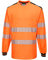 Portwest T185 Lightweight PW3 Hi-Vis Cotton Comfort T-Shirt L/S Orange/Black, 5X-Large