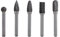 5 Fraises en Acier au Tungstène Meulage Fraise 6mm Tige 10mm Tête Fraise Rotative Kit Fraises Rotatives en Carbure de Tungstène Fraises en carbure extrêmement polyvalentes