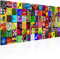 murando Impression sur Verre Acrylique 5 Parties Imprimée Tableau Photo Image Pret a Accrocher Murale Moderne Décoration Abstrait