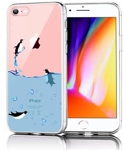 CoolGadget Motiv Hülle für iPhone 7 / iPhone 8 / iPhone SE 2 / iPhone SE 3 - Motiv 05 Designhülle, Anti-Fingerprint, Slim Fit Schutzhülle mit Erhöhtem Kamerarand, Stoßfest, Kratzschutz
