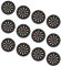 HOMSFOU Darts Untersetzer 12 Stücke Neuheit Board Getr? Untersetzer Dekorative Untersetzer W?rme Isolierte Tasse Matte Desktop Schutz ? Topf Halter Pad Für Home Bar Küche Schwarz