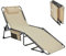 KingCamp XXL Tumbona Plegable con 5 Posiciones Tumbona Textileno Soporta Diseño Ergonómico Tumbona Jardin Exterior Incluye Almohada para Playa Piscina Jardín Interior Exterior
