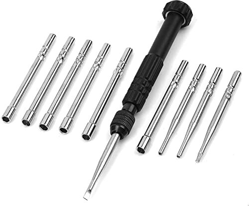 10 pezzi Kit di strumenti di regolazione del carburatore Strumento di regolazione del carboidrato per piccoli strumenti del motore a 2 cicli comuni Cacciavite Trimmer motosega Weedeater Leaf Blower