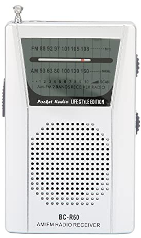 Taschenradio-Transistor, Tragbares Batteriebetriebenes AM-FM-Radio, mit Lautem Sprechen, Rückenclip, Hervorragendem Empfang für Zuhause, Im Freien, auf Reisen, in Notfällen