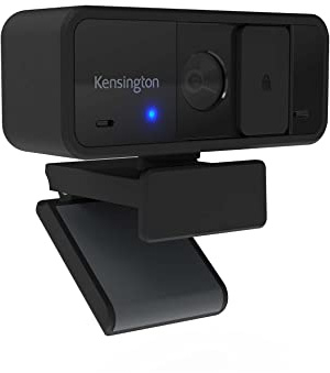 Kensington W1050 - Cámara Web Gran Angular de Enfoque Fijo de 1080p para videoconferencia, micrófono estéreo Dual, Control de Software, Cubierta de privacidad, Funciona con Microsoft Teams, Google